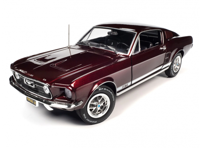 FORD Mustang GT 2+2 (1967), dark red-metallic