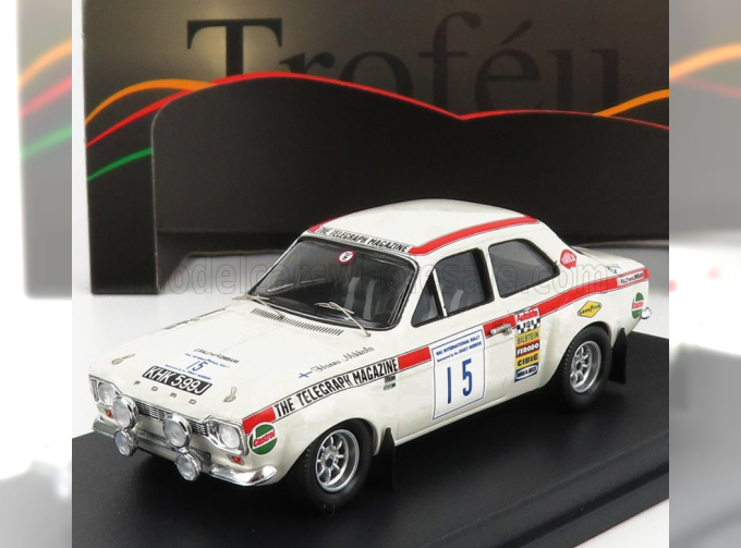 FORD Escort Mki N15 Rally Rac Lombard H.mikkola - G.palm (1970) , White Red