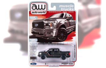 FORD F-150 Lariat FX4 Pickup Truck Lead Foot (2020), Gray with Stripes "Muscle Trucks"