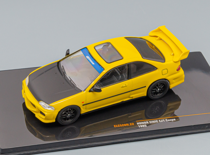 HONDA Civic EJ1 Coupe (1995), yellow / flat black