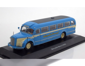 MERCEDES-BENZ O6600 "Wanderfreund" с фигуркой водителя (1955), blue / crème