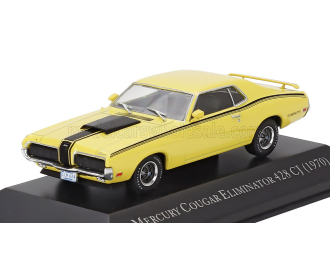 MERCURY Cougar Eliminator 428 Cj Coupe (1970) - Con Vetrina - With Showcase, Yellow Black