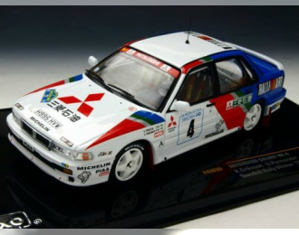 MITSUBISHI GALANT VR-4 4 (RALLIART) K.Eriksson-S.Parmander Winner Sweden Rally 1991, white