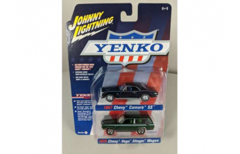 CHEVROLET Camaro SS (1967), royal plum, CHEVROLET Stinger Wagon, dark green & white stripes, Yenko pack