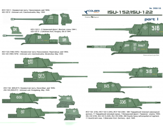 Декаль для ISU-152/ ISU-122 Part I