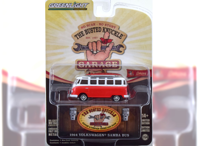 VOLKSWAGEN T1 Samba Bus The Busted Knuckle Garage (1964), orange white