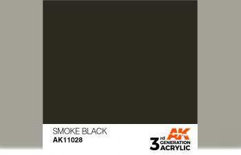 Краска акриловая 3rd Generation Smoke Black 17ml