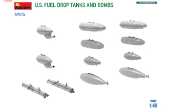 Сборная модель Military U.S. Fuel Drop Tanks And Bomb