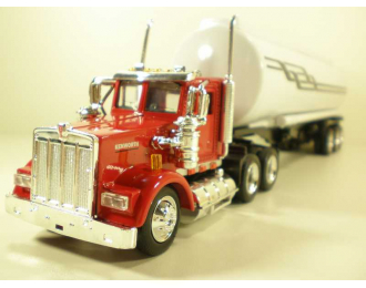 KENWORTH W900 (1979) трейлер цистерна 1:43, красный