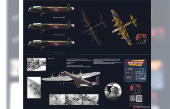 Сборная модель Британский бомбардировщик Avro Lancaster B/ MK II "Dambasters"