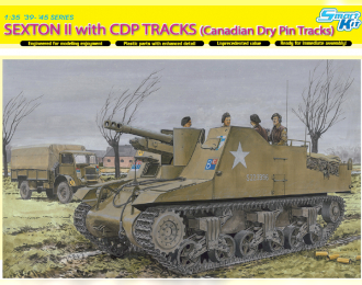 Сборная модель Канадская САУ Sexton II  с гусеницами CDP (цельнометаллическими)
