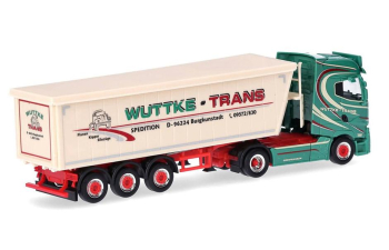 RENAULT T Facelift SZ седельный тягач с полуприцепом, зелёный