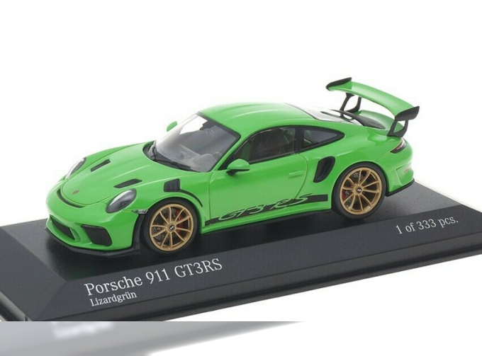  PORSCHE 991 II GT3 RS (2018), lizard green / golden wheels