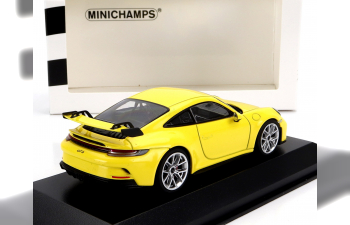 PORSCHE 911 992 Gt3 Coupe (2020) - Silver Rims, Yellow