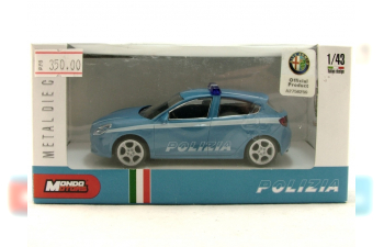 ALFA ROMEO Giulietta Polizia, серия Polizia 1:43, голубой