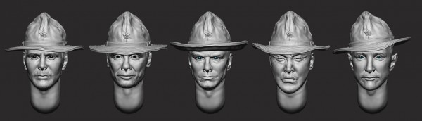 Фигурки Советские солдаты в панамах (Афганистан)