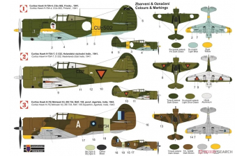 Сборная модель Curtiss Hawk H-75A/Mohawk IV.