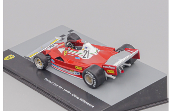 FERRARI F1 312t2 Scuderia Ferrari Sefac Team №21 Season (1977) Gilles Villeneuve, red