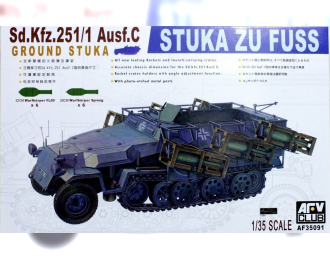 Сборная модель Sd. Kfz 251/1 Ausf.C Stuka Zu FuB