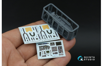 3D Декаль интерьера кабины Lynx HMA8 (Airfix) (с 3D-печатными деталями)