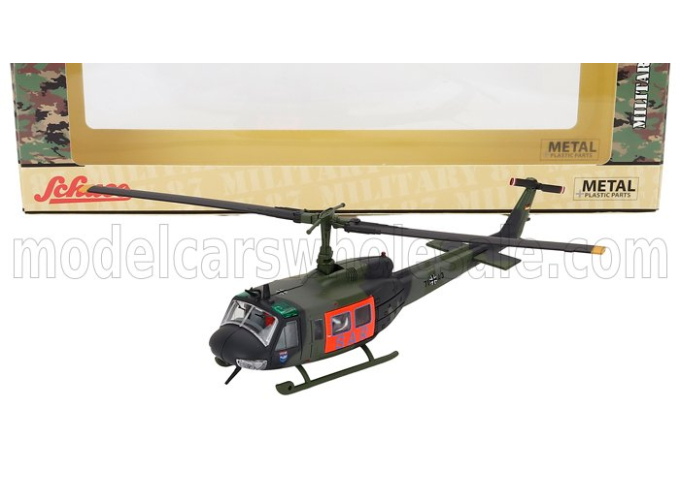 BELL Uh1d Helicopter Sar Search And Rescue Military (1984), Military Green