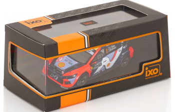 HYUNDAI I20 N Rally1 Team Shell Mobis Wrt №8 5th Rally Montecarlo (2025) Ott Tanak - Martin Jarveoja, 2 Tone Blue Red