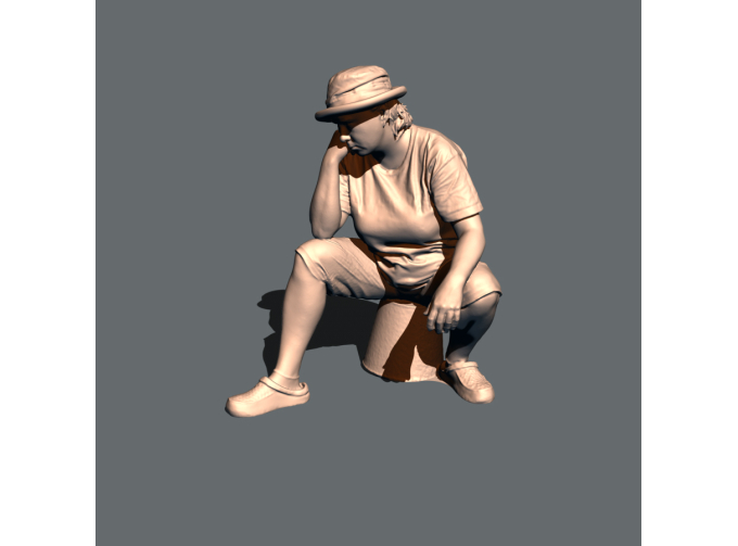 Фигурка Мария на ведре, неокрашенная