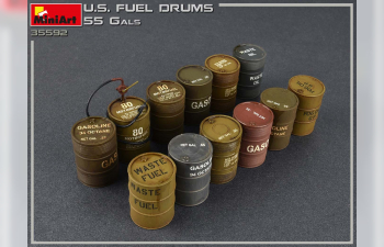 Сборная модель U.S. Fuel Drums 55 Gals