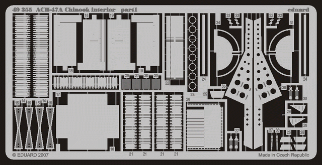 Фототравление для ACH-47A interior