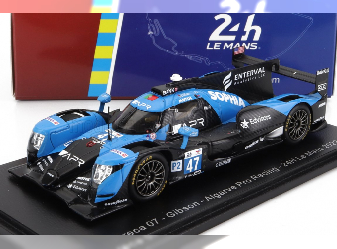 ORECA Gibson 07 Gk428 4.2l V8 Team Algarve Pro Racing N47 24h Le Mans (2022) S.Floersch - J.Falb - J.Aitken, Black Light Blue