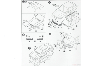 Сборная модель NISSAN Naniwatomoare Silvia Q's (S13) Gussan Ver. Racing Team Treason