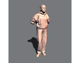 Фигура Даша в худи (масштаб 1:24, окрашенная)