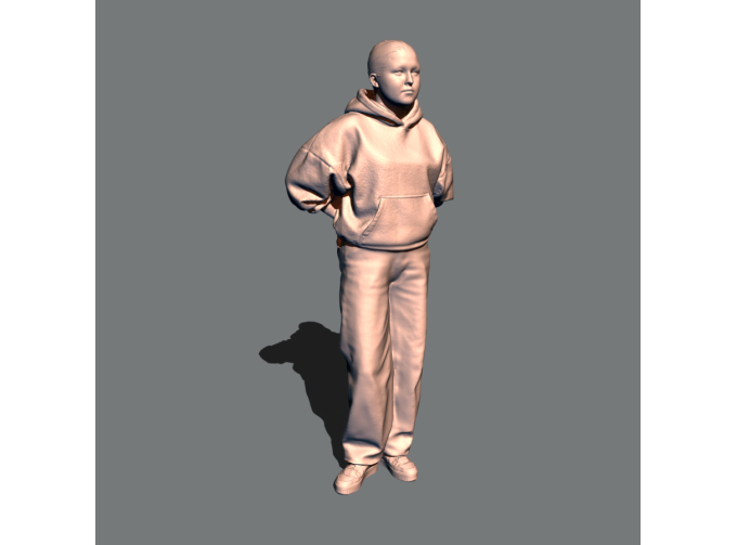 Фигура Даша в худи, окрашенная