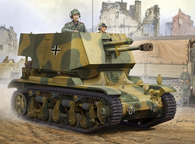 Сборная модель САУ 4.7 cm Pak(t) Sfl.auf Fgst. Pz.Kpfw.35 R 731(f)