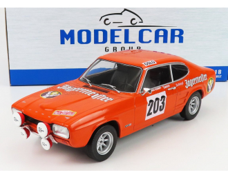 FORD Capri Mki (night Version) Jagermeister N 203 Rally Montecarlo 1973 E.schimpf - E.j.zauner, Orange