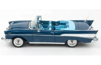 CHEVROLET Bel Air Convertible (1957), blue