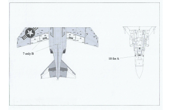 Декаль для F-4B/J Phantom-II VF-103, без тех. надписей