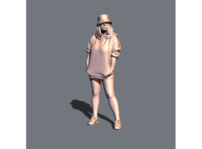 Фигура Мария в Панамке, окрашенная