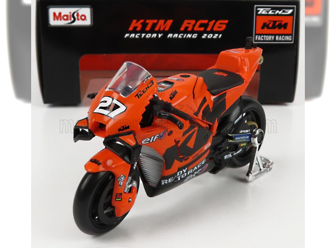 KTM Rc16 Tech3 Ktm Factory Racing Team N 27 Motogp (2021) Iker Lecuona, Orange Black