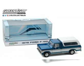 FORD F-100 Bodyside Accent Panel and Deluxe Box Cover 1975 Midnight Blue Poly