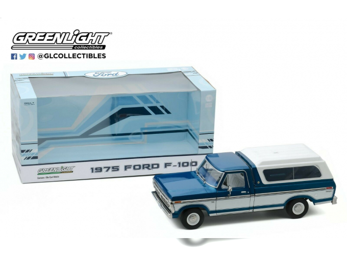 FORD F-100 Bodyside Accent Panel and Deluxe Box Cover 1975 Midnight Blue Poly