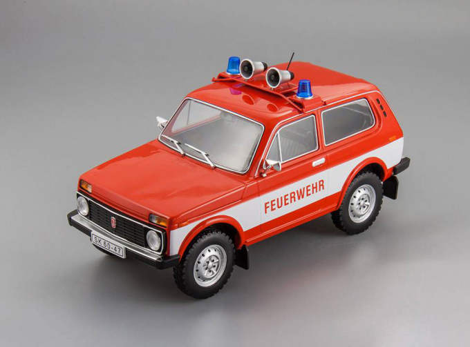 LADA NIVA 1600 4X4 "FEUERWEHR" (1985), red / white