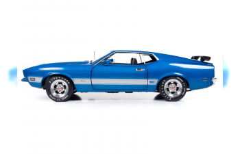 FORD Mustang Mach 1 (1973), blue metallic/silver