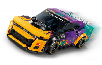 CHEVROLET Lego Speed Champion - Camaro Zl1 №94 Racing Nascar (2022), Yellow Green Purple