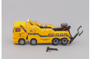 SCANIA R Highline Empl Wrecker "Tractare", yellow