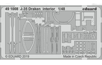 Фототравление для J-35 Draken интерьер