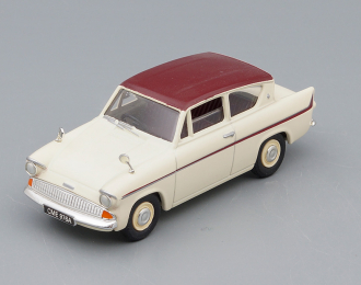 FORD Anglia, white / red