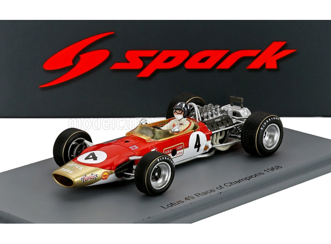 LOTUS F1 49 №4 Race Of Champions (1968) Graham Hill, Red Gold White