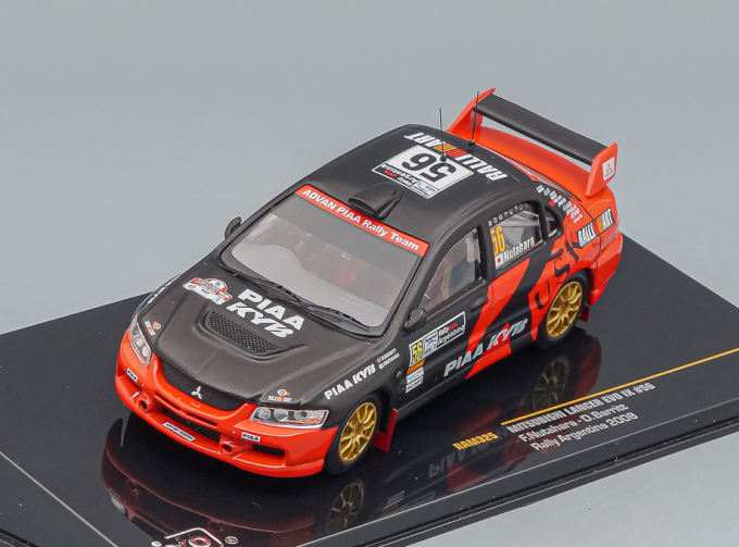 MITSUBISHI LANCER Evo IX No56 F.Nutahara D.Barritt ADVAN Rally Argentine (2008), black / red