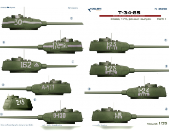 Декали для T-34-85 завод 174. Часть 1